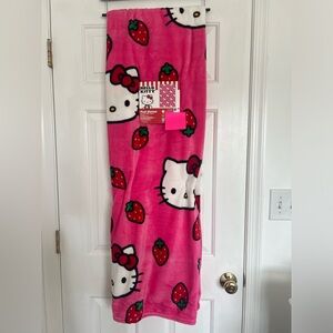 Hello Kitty Pink Strawberry Throw